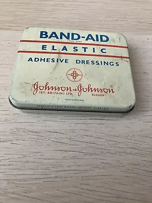 Vintage Band Aid Tin Waterproof Dressing Johnson & Johnson • $22