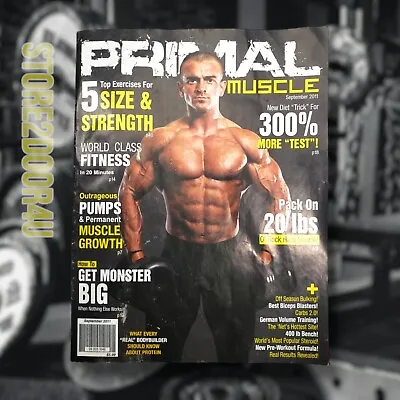 Primal Muscle Bodybuilding Muscle Magazine/ Newsletter September 2011 • $5