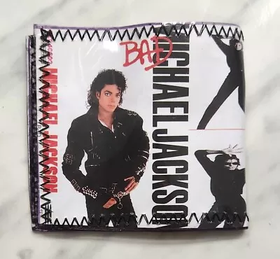 Rare Handmade Michael Jackson Bad Album Vinyl Wallet Purse  • $8.99