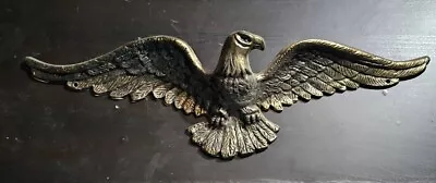 Vintage SEXTON Cast Brass Wall Mount Bald Eagle American Plaque Wingspan • $0.99