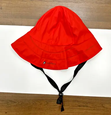 Hurtigruten Rain Bucket Hat Lined Chinstrap Ear Flap Fishing Cap Nautical • $15.29