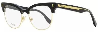 Fendi FF 0163 VJG Eyeglasses Black Gold Optical Frame FF0163 New Authentic 51mm • $99.99