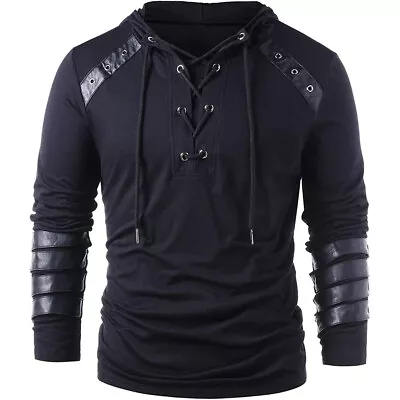 Medieval Retro Long Sleeve Hoodie Uniform Halloween Cosplay Costume • $56.04