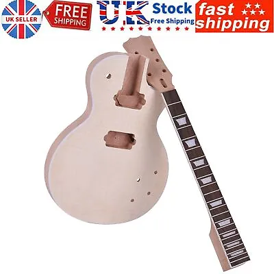 Electric Guitar DIY Kit Mahogany Body & Neck Rose Wood Fingerboard C5S2 • £90.61