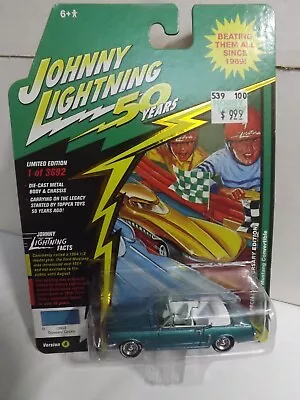 Johnny Lightning 50 Years 1964 1/2 Ford Mustang Convertible 1/3692  1/64 Scale • $10.99