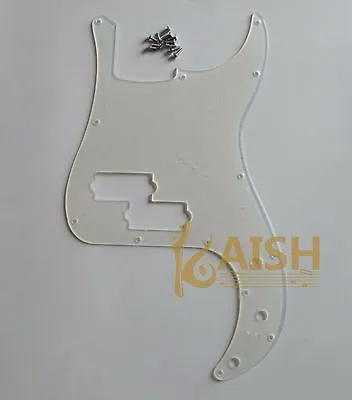 Transparent P Bass Pickguard Clear PB Scratch Plate W/ Screw For Precision Bass • $32.35