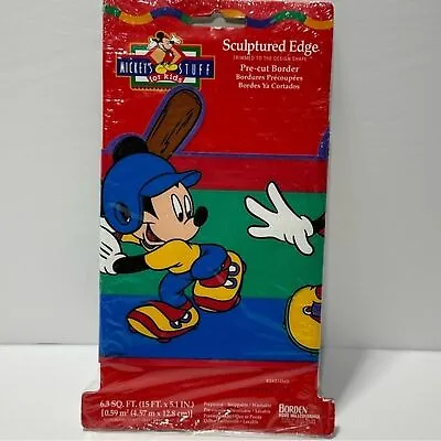 Mickey’s Stuff For Kids Pre Cut Border Wall Covering Borden Sports Theme New • $26