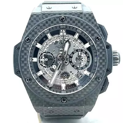 Hublot King Power Unico Automatic 48mm Carbon Fiber Skeleton Mens 701.QX.0140.RX • $11950