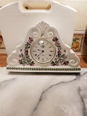 £50 • Buy Large Portmeirion Botanic Garden Collection Mantel Clock H20CM X W32CM  Vgc.