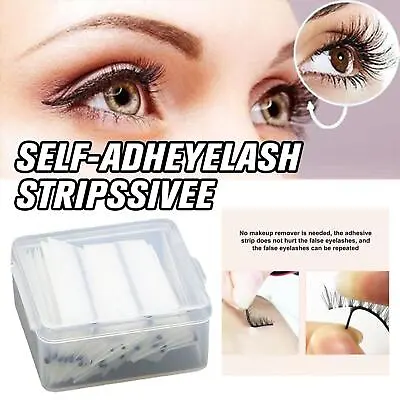 £2.53 • Buy 40/50Pcs Self Adhesive Eyelash Glue Strips Glue Free False Eyelashes Makeup Hot
