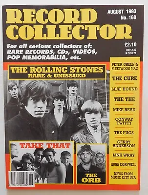 RECORD COLLECTOR Magazine #168 - August 1993 - Rolling Stones Take That • £4.75