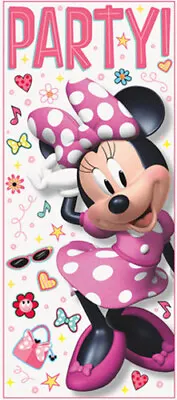 MINNIE MOUSE  Scene Setter BIRTHDAY Party Wall Or Door Poster Disney Decoration • $8.79