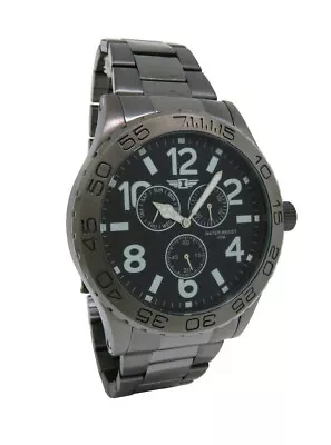 I By Invicta IBI41704-004 Men's Round Analog Gunmetal Black Day Date Watch • $20.50