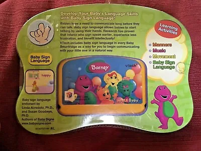 $15.99 • Buy VTech VSmile Baby Learning Game System Cartridge BARNEY ...Baby Sign Language.