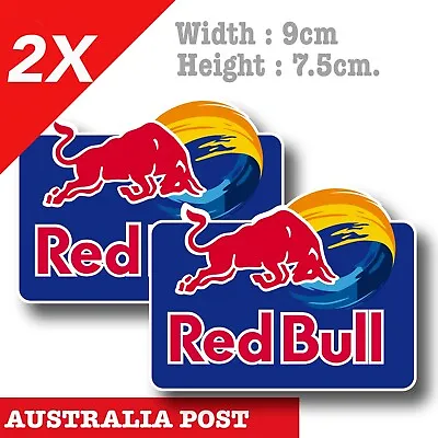 Red Bull Logo X2 Decal Sticker • $7