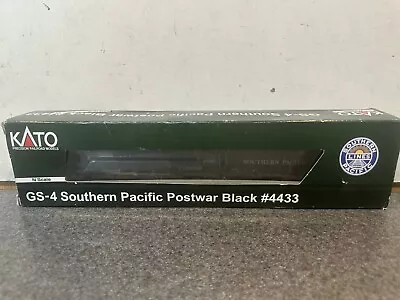 Kato #4433 N 4-8-4 GS-4 Southern Pacific Postwar Black Locomotive (126-0308) • $0.99