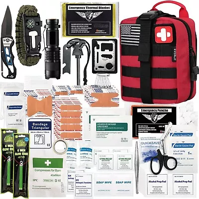 EVERLIT 250 Pieces Survival First Aid Kit IFAK Molle System Emergency Kit • $53.95