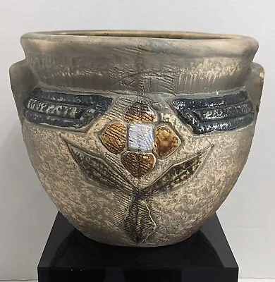 Roseville Mostique Tan 1916 Vintage Art Pottery Ceramic Jardiniere Planter 622-8 • $65
