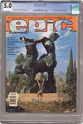 Epic Illustrated #9 CGC 5.0 1981 3860634001 • $33