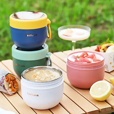 $18.68 • Buy Lunch Box Thermos Food Flask Stainless Steel Vacuum Insulated Soup Jar Container