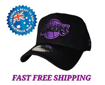 La Lakers Nba 9forty A Frame Black & Purple Snapback Cap Hat La Ny Nfl Mlb • $36.95
