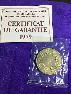 France Monet 1979 1 ECU Paris Coin Sealed UNC COA Envelope #4556 • £15