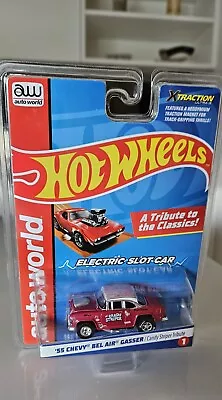 Hot Wheels Auto World Candy Striper 55 Chevy Bel Air Gasser Tribute Slot Car Afx • $109.99