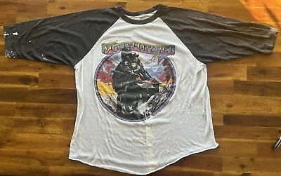 VTG 80's MOLLY HATCHET DEED DONE TOUR CONCERT RAGLAN TSHIRT FRAZETTA SIZE SM/M • $60