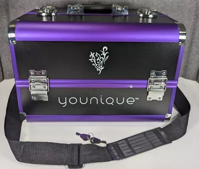 Younique Trunk Make-Up Storage Travel Case Keys & Shoulder Strap  • $98