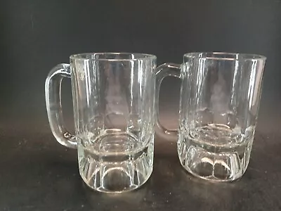 Mini Beer Mugs Heavy Glass Set Of 2 • $16