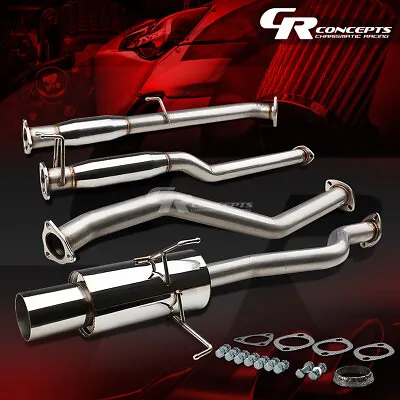 4  Muffler Tip Catback Racing Exhaust System For 01-05 Honda Civic Dx/lx 2dr/4dr • $142.95