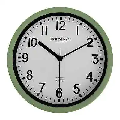 8.78  Basic Indoor Sage Analog Round Modern Wall Clock NEW- FREE SHIPPING • $7.25