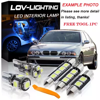 Car Error Free Blue Led Interior Bulb Package 18X Kit For 2003 BMW 5 Series E39 • $19.59