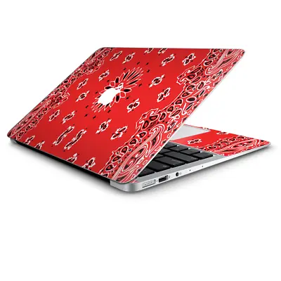 Skin Wrap For Macbook Air 11 Inch Red Bandana • $14.98