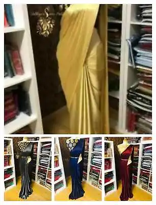 £11.99 • Buy Saree Blouse New Sari Indian Pakistani Wedding Designer Bollywood Party Wear G65