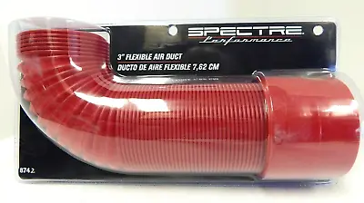 Spectre 8742 Red 3  Flex Hose For Cold Air Intake Kit 4  Inlet Dryer Duct  • $17.05