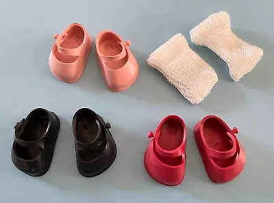 Vintage Original Ginger Doll Shoes & Socks Lot Fit Vogue Ginny Playmates Muffie • $10.49