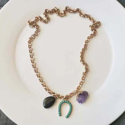 $10.99 • Buy 27  Zara Multi-charms Pendant Necklace Gift Vintage Women Party Holiday Jewelry