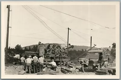 Williamstown Vt Granite Quarry Equipment Antique Real Photo Postcard Rppc • $49.99