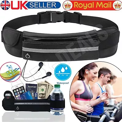 Unisex Running Jogging Waist Travel Sports  Bum Bag Phone Keys Mobile Money Belt • £3.95