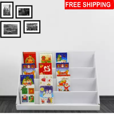 £12.19 • Buy 2pcs Card Display Stand 4 Tier Collapsible Cardboard Greeting Counter Stand