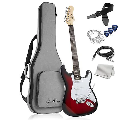 39  Full-Size Electric Guitar Beginner Kit W/ Gig Bag Tremolo Bar Accessories • $104.99