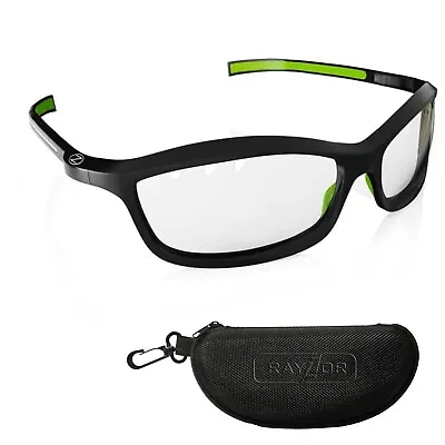 RayZor Clear Cycling Glasses Sunglasses Sports Wrap Uv400  RRP£49 • £14.49