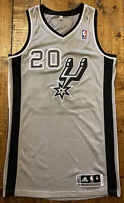 Authentic Autographed Signed Manu Ginobili Spurs NBA Adidas Rev30 Jersey Medium • $599.99