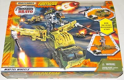 1998 Matchbox Mission Bravo PHANTOM FORTRESS Military Vehicle Playset *MISB* • $34.99