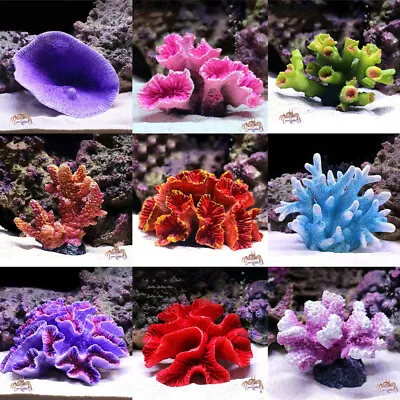 Artificial Resin Coral Reef Aquarium Ornaments Landscaping Fish Tank Decoration • £6.68