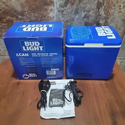 Bud Light 6 Can Mini Beverage Center Portable Compact Personal Fridge Cooler Min • $34.95