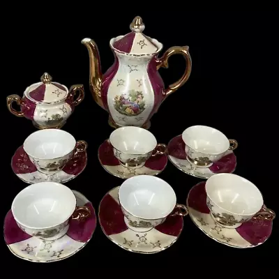 Early 20th-century French Sevres/Limoges Porcelain Coffee/tea Set • $250