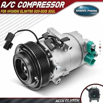 AC A/C Compressors & Clutch For Hyundai Elantra 2011-2013 Kia Soul 12-13 VS12 • $135.99