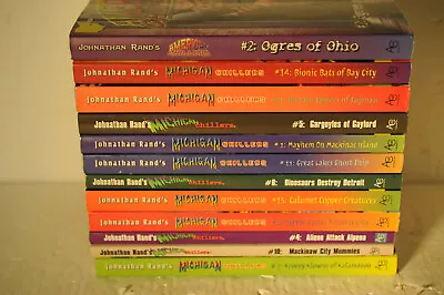 Johnathan Rand's Michigan Chillers & American Chillers PB Children Book Lot • $30